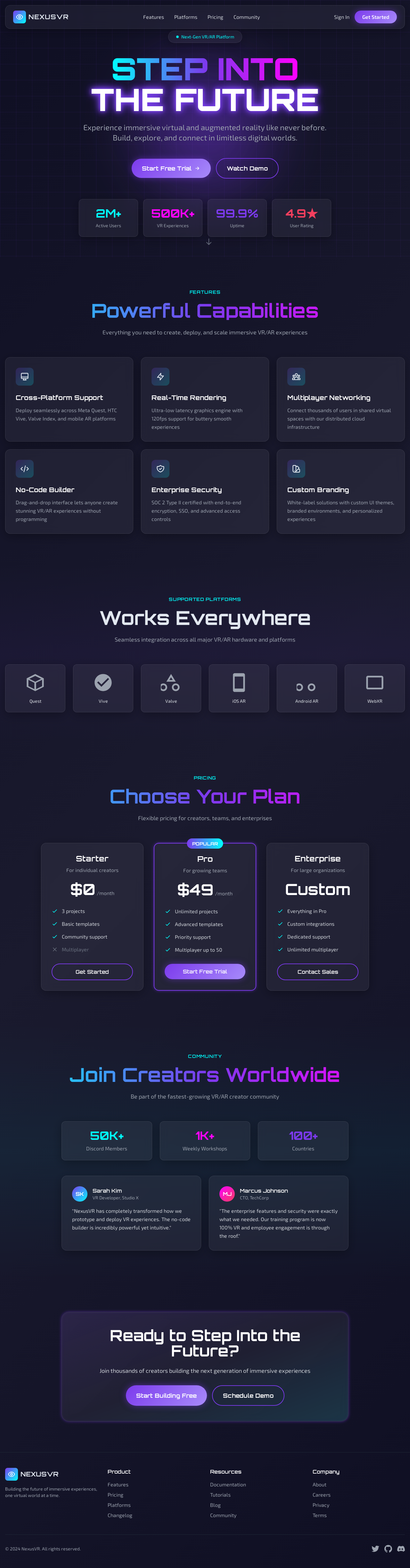 VR AR Platform