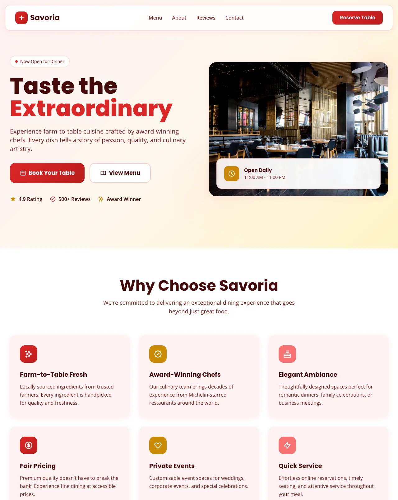 Restaurant Food