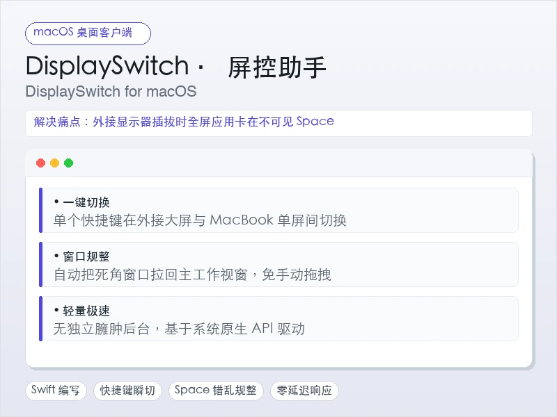 DisplaySwitch · 屏控助手